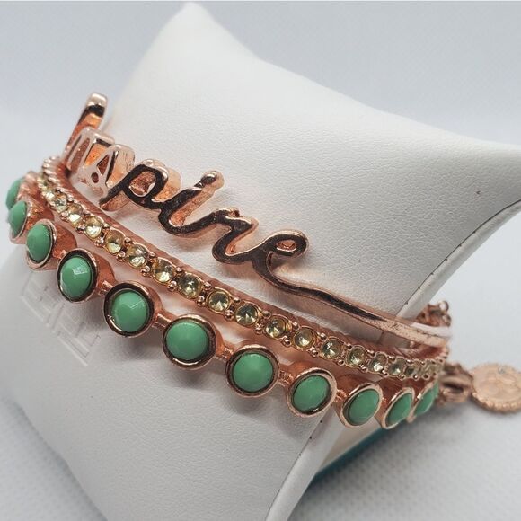 Jessica Simpson Inspire Bangle Bracelet Set - Picture 3 of 6